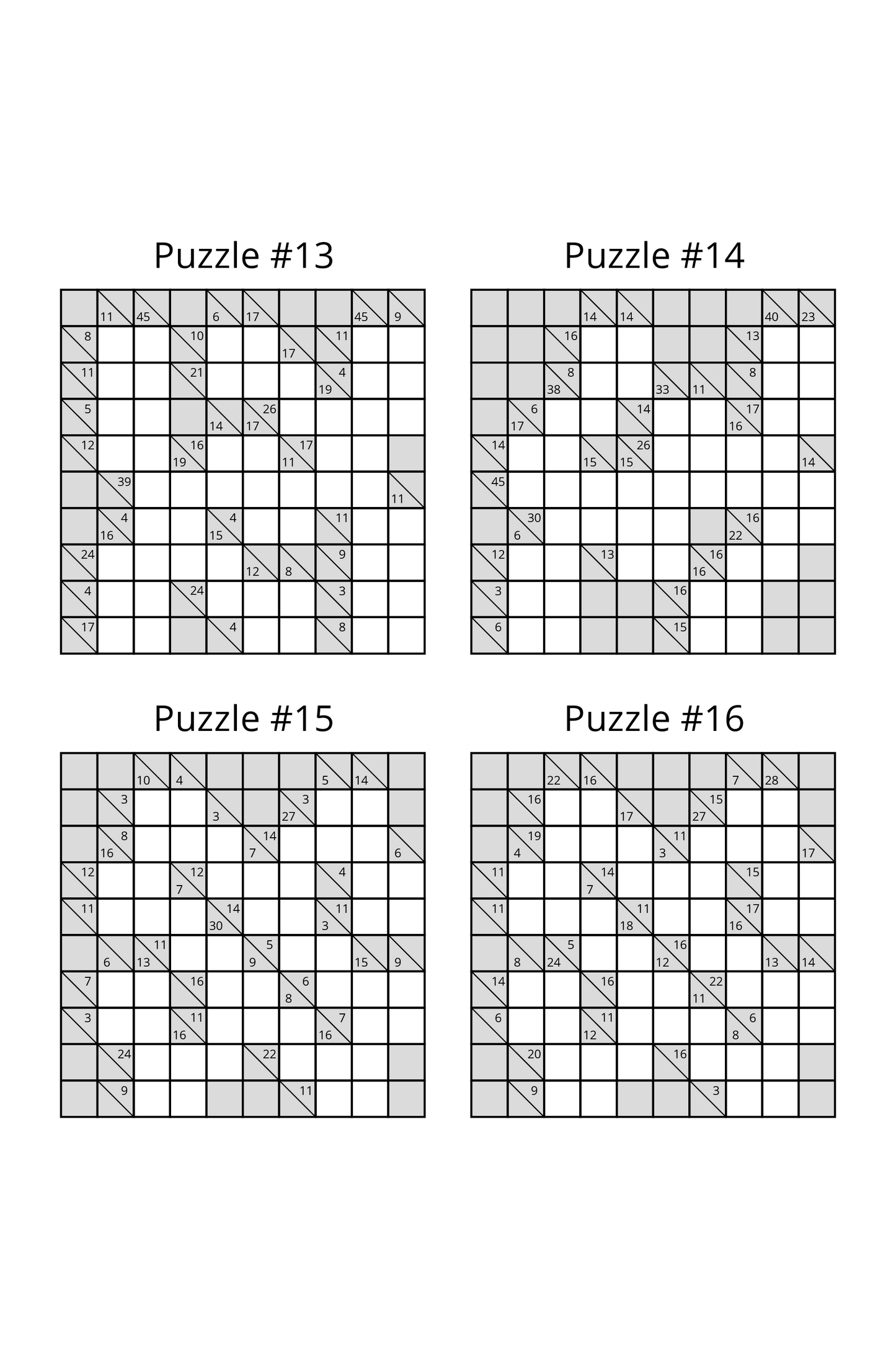 Puzzle Book Adults Kakuro Digital Download