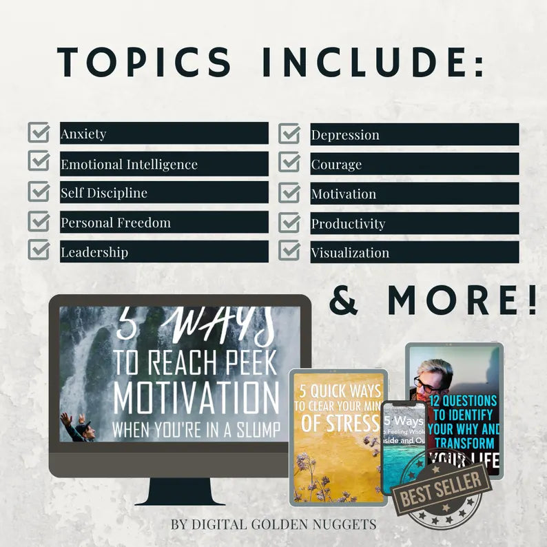Self-Improvement Bundle 800 eBooks Digital Download