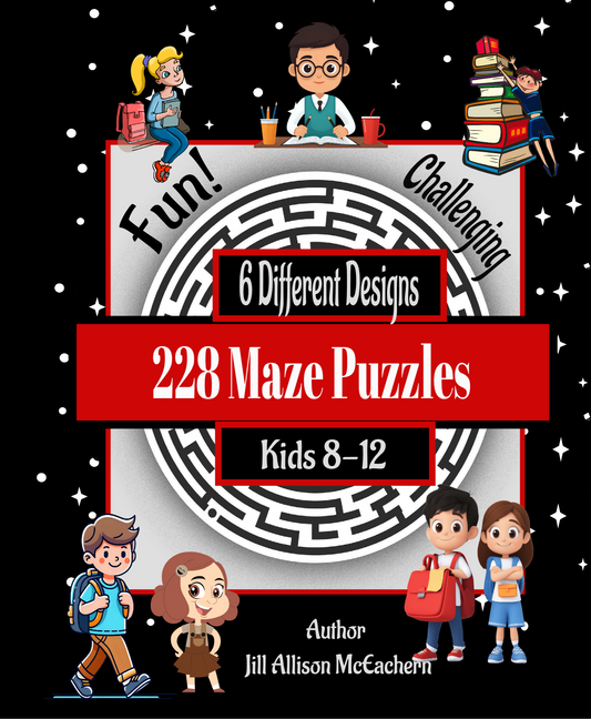 Puzzle Books Adults or Kids Mazes Digital Download